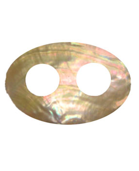 Oval Shaped Mother Of Pearl Tie