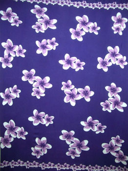 Purple with Purple Plumeria Flowers