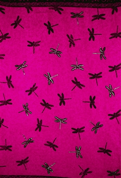 Pink Sequined with Dragonflies