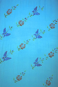 Turquoise Hand Painted Sarong