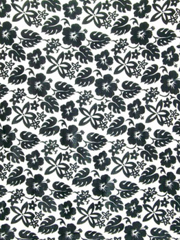 Busy Floral Pattern in Black