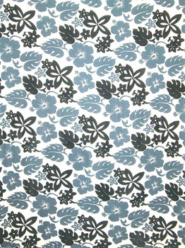 Busy Floral Pattern in Black and Gray