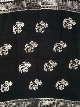 Batik Black With Palm Trees