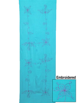 HALF - Embroidered Turquoise