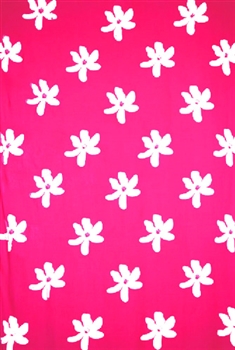 Plus Size Tiare Flower Print in Pink