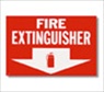 12" x 8" Self Adhesive Fire Extinguisher Sign