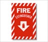 8" x 12 " Self Adhesive Fire Extinguisher Sign