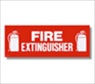 12" x 4.5" Self Adhesive Fire Extinguisher Sign