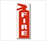 3" x 8.5 " Self Adhesive Fire Extinguisher Sign