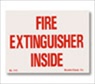 4" x 3 " Self Adhesive Fire Extinguisher Inside Sign