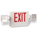 Red Exit / Emergency light supplied by Fire Extinguishers Chicago, protectco inc