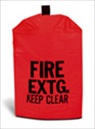 Large Heavy Duty Vinyl Fire Extinguisher Cover
