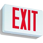 LED Red Exit Sign with battery backup supplied by Fire Extinguishers Chicago, Protectco Inc