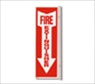 4" x 12" Rigid Plastic 90 Degree Angle Fire Extinguisher Sign