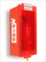 Red Plastic Cabinet with Cover for 10LB Extinguishers