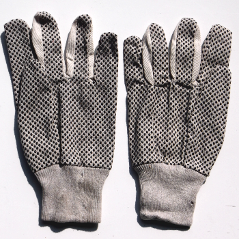 Bead palm cotton gloves