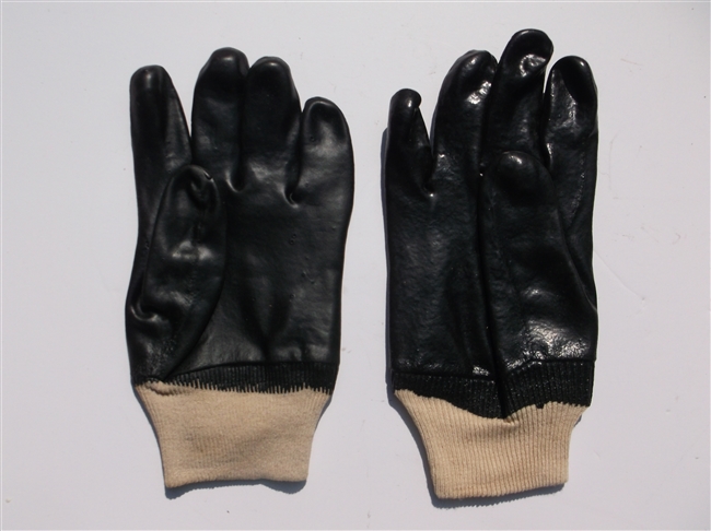 Black knit wrist glove