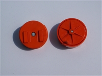 E-Z Orange plastic wire reel