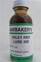 Hawbaker's Wiley Red special Lure 500