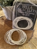 "Bella Bracelets" Platinum Silver (White) Set of 20 Stainless Steel Bracelets