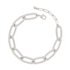 Silver Open Chain Bracelet
