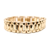 Worn Gold Watch Band Textured Stretch Bracelet