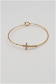 Pave Cross Wired Bracelet