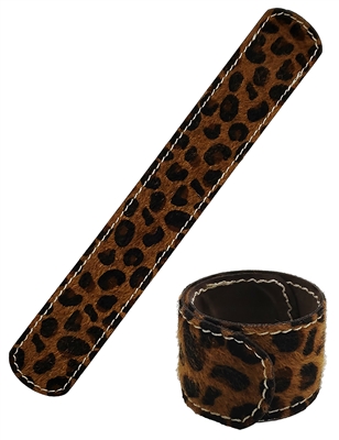 Brown Cheetah Print Slap Wrap Bracelet, Very Popular!