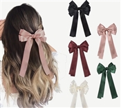 Set of 5 Layered Silk Hair Bows