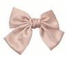 Blush Pink Silk Clip in Hair Bow