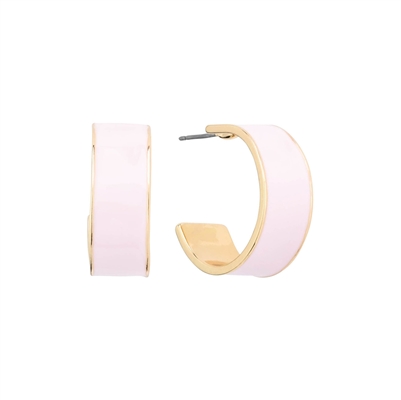 Light Pink Color Coated and Gold  .75" Hoop