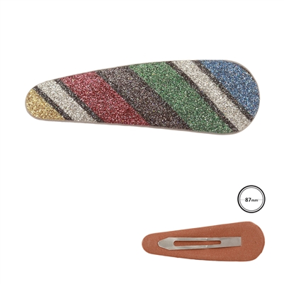 2.5" Rainbow Striped Hair Pin,