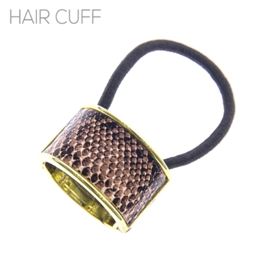 Snake Print Hair Tie and Cover, Hot Fall Trend!