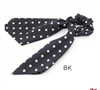 Black with Cream Polka Dots Scrunchie and Scarf, Hot Fall Trend!