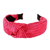 Hot Pink Rattan Headband, Very Popular!