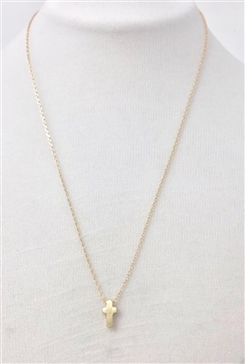 Gold Cross 16"-18" Necklace