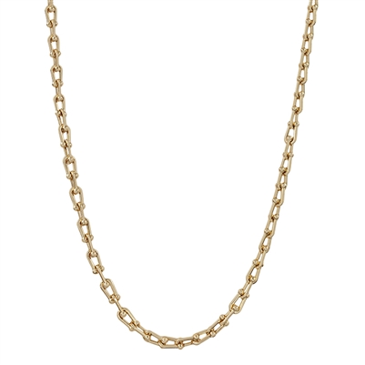 Matte Gold Chain 16"-18" Necklace