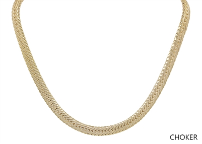 Gold Snake Chain 16"-18" Necklace