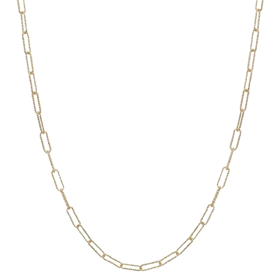 Gold Thin Chain 16"-18" Necklace, Great for Layering