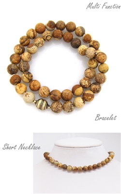 Natural Jasper  Stone  Bracelet/Necklace