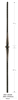 Marsala 1501: 44" Solid Spoon Baluster w/ Single Knuckle  | Stair Part Pros