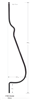 Iron Stair Baluster Parts - 1750: Solid Belly Baluster | Stair Part Pros