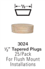 Stair Hardware & Accessories - 3024: Tapered Wood Plugs | Stair Part Pros