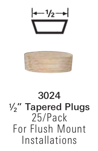 Stair Hardware & Accessories - 3024: Tapered Wood Plugs | Stair Part Pros