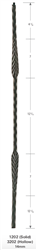 Roma Stair Parts - 3202: 44" Hollow Split Feather Baluster  | Stair Part Pros