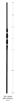 Vicenza Stair Partt 3301: 44" Hollow Single Ribbon Baluster  | Stair Part Pros