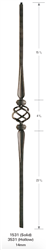 Marsala 3531: 44" Hollow Spoon Baluster w/ Single Basket  | Stair Part Pros