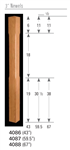 Wood Balusters & Newel 4087: Profiled Second Floor Landing Newel | Stair Part Pros