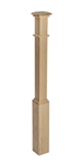 Wooden Stair Parts - 4177 Series Beveled Box Newel Post | Stair Part Pros