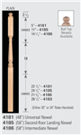 Wood Baluster & Newel Parts 4181: Universal Post-to-Post Newel | Stair Part Pros